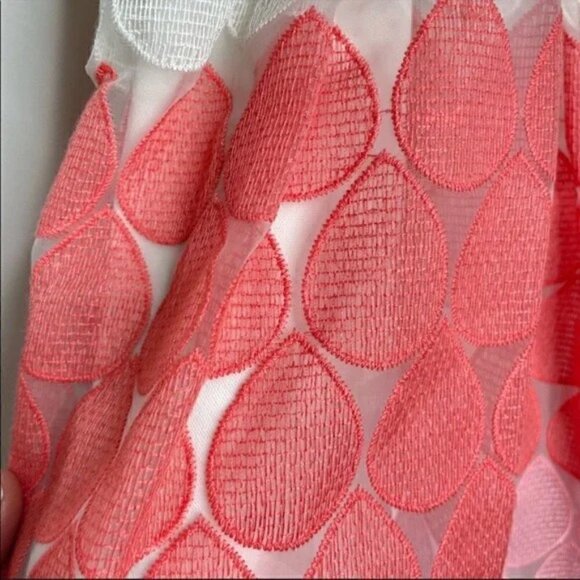 Betsy Johnson Pink Ombre Tear Drop Layered Lace Dress Size 12 - Picture 5 of 9